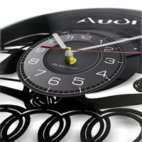 Audi R8 Design Metal Wall Clock - side view - Becquet Voiture