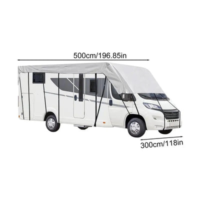 Housse de Protection Camping-Car Anti-UV Coupe-Vent - détail du montage - Becquet Voiture