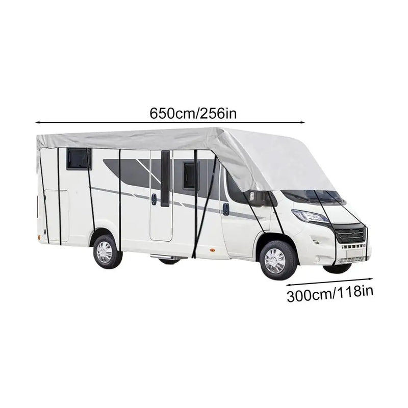 Housse de Protection Camping-Car Anti-UV Coupe-Vent - vue de dessus - Becquet Voiture