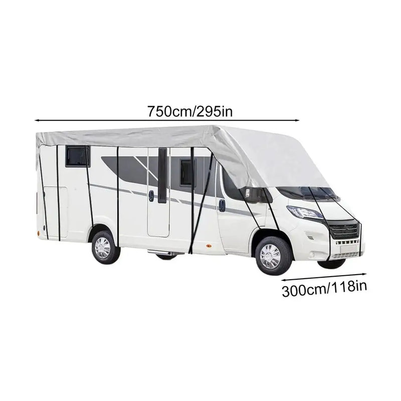Housse de Protection Camping-Car Anti-UV Coupe-Vent - vue rapprochée - Becquet Voiture