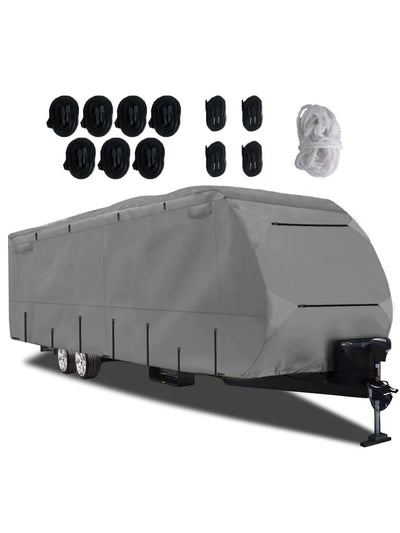 Housse de Protection Caravane en Tissu Non Tissé 571 x 260 cm - vue de face - Becquet Voiture