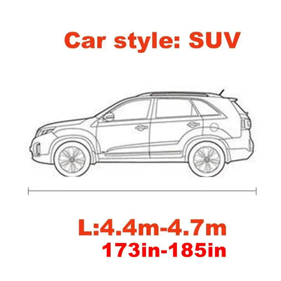 Housse de Protection Voiture Extensible Universelle - installé sur véhicule 2 - Becquet Voiture