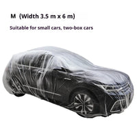 Housse de Protection Voiture Transparente Imperméable Universelle - en situation - Becquet Voiture