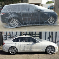 Housse de Protection Voiture Transparente Imperméable Universelle - vue de face - Becquet Voiture
