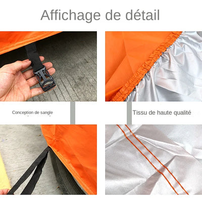 Housse de Protection Voiture Universelle Étanche Berline SUV - installé sur véhicule - Becquet Voiture
