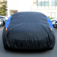 Housse de Protection Voiture Universelle Imperméable - installé sur véhicule - Becquet Voiture