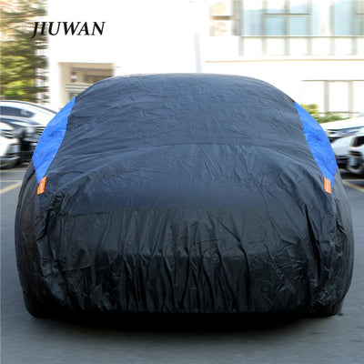 Housse de Protection Voiture Universelle Imperméable - installé sur véhicule - Becquet Voiture