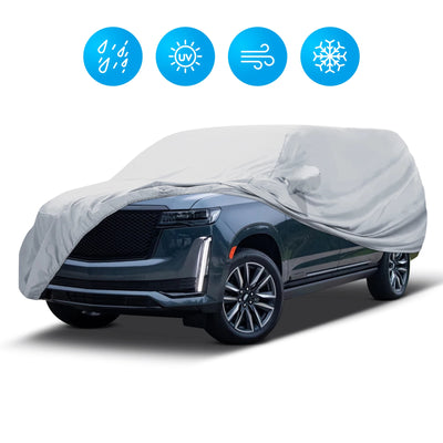Housse de Protection Voiture Universelle SUV Berline Étanche Anti-UV - installé sur véhicule - Becquet Voiture