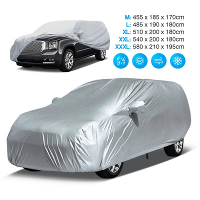 Housse de Protection Voiture Universelle SUV Berline Étanche Anti-UV - packshot studio - Becquet Voiture