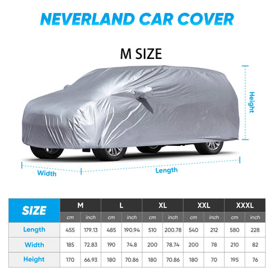 Housse de Protection Voiture Universelle SUV Berline Étanche Anti-UV - vue de dessus - Becquet Voiture