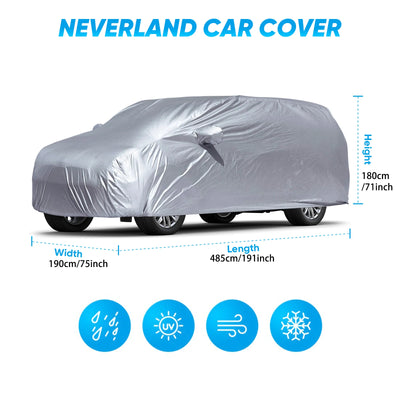 Housse de Protection Voiture Universelle SUV Berline Étanche Anti-UV - vue rapprochée - Becquet Voiture