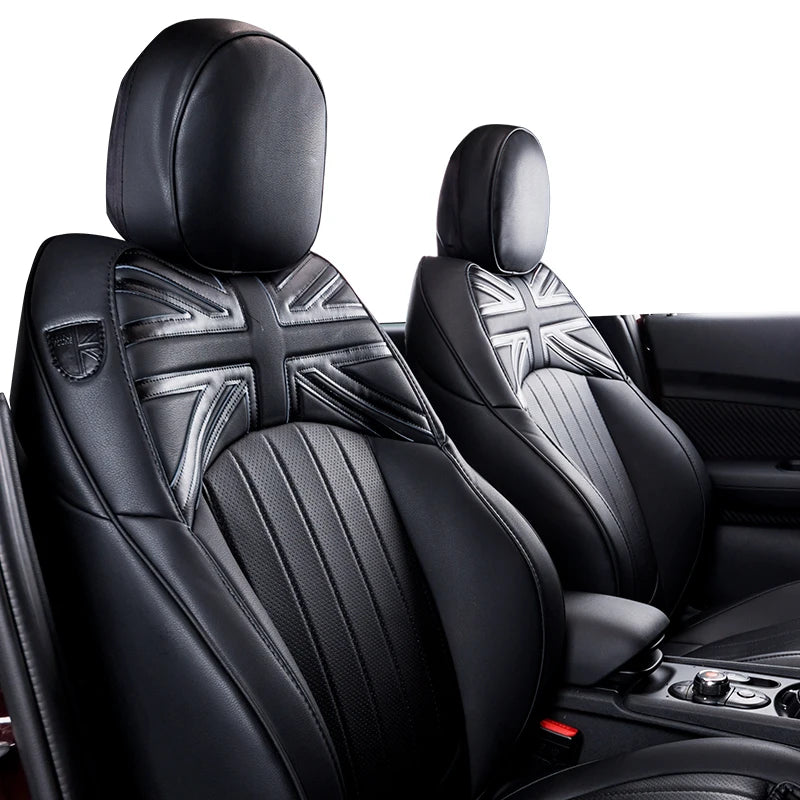 Housse de Siege Arriere Mini Cooper F54 F55 F56 F60 R60 - vue de face - Becquet Voiture