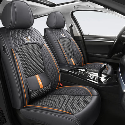 Housse de Siège Auto Cuir Nappa 5 Places Lombaire - vue arrière - Becquet Voiture