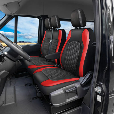 Housse de Siège Auto Cuir Universelle 2+1 Places - vue arrière - Becquet Voiture