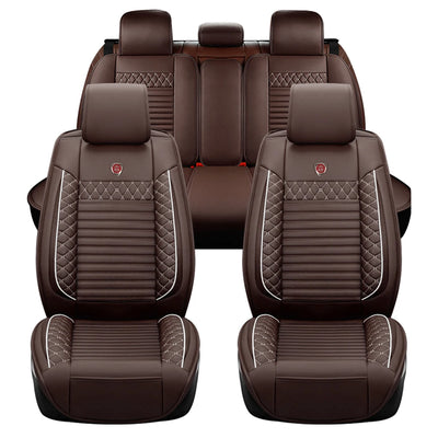 Housse de Siège Auto Cuir Universelle 5 Places - installé sur véhicule 2 - Becquet Voiture