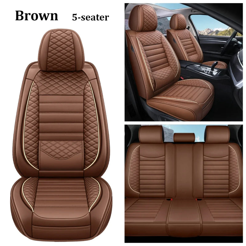 Housse de Siège Auto Cuir Universelle Support Lombaire - détail du montage - Becquet Voiture