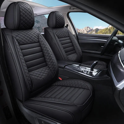 Housse de Siège Auto Cuir Universelle Support Lombaire - vue arrière - Becquet Voiture