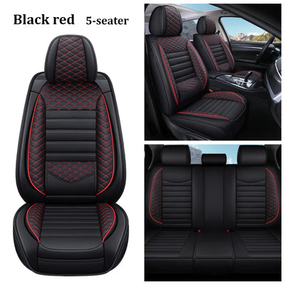 Housse de Siège Auto Cuir Universelle Support Lombaire - vue de face 2 - Becquet Voiture