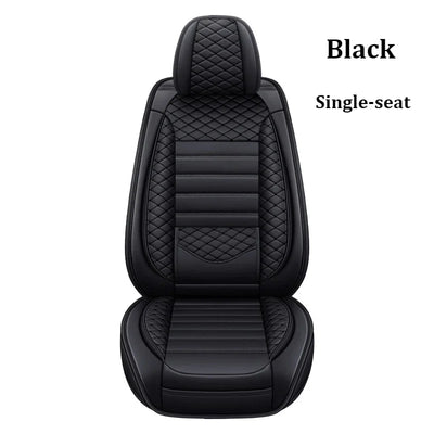 Housse de Siège Auto Cuir Universelle Support Lombaire - vue de trois-quarts 2 - Becquet Voiture