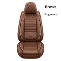 Housse de Siège Auto Cuir Universelle Support Lombaire - vue rapprochée - Becquet Voiture