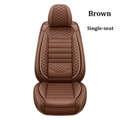 Housse de Siège Auto Cuir Universelle Support Lombaire - vue rapprochée - Becquet Voiture