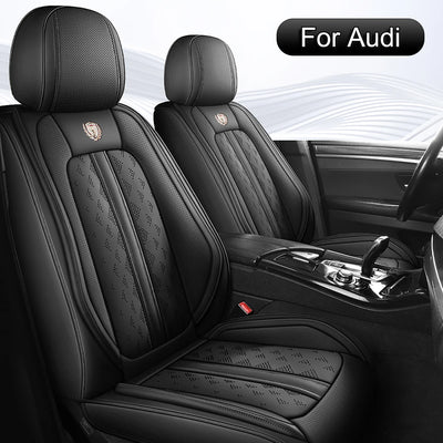 Housse de Siege Cuir Audi A1 A3 A4 A6 Q3 Q5 e-tron - vue de face - Becquet Voiture