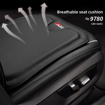 Housse de Siège Cuir Respirant Audi A1 A3 A4 Q3 Q7 - vue de trois-quarts - Becquet Voiture