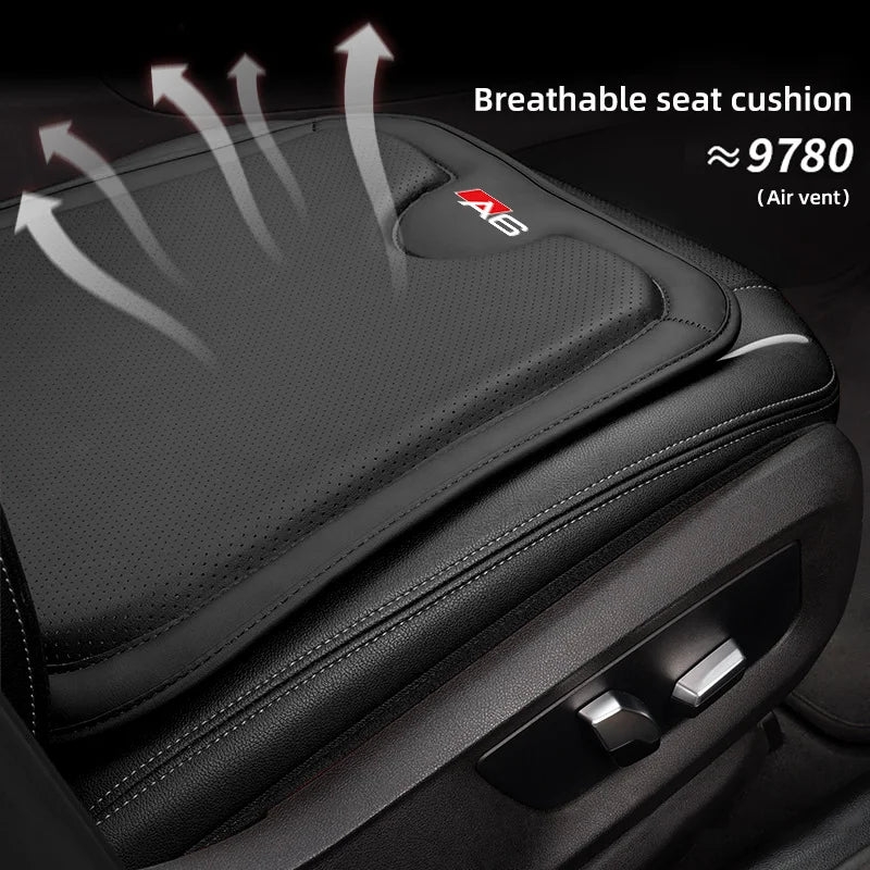 Breathable Leather Seat Cover Audi A1 A3 A4 Q3 Q7 - three-quarter view - Becquet Voiture