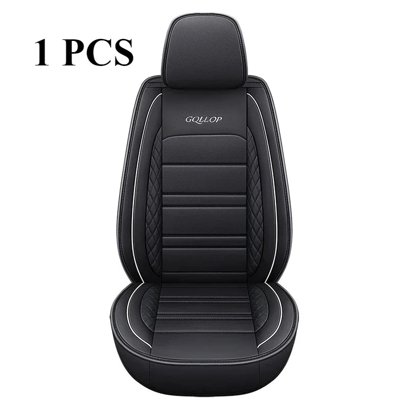 Sitzbezug Ford Focus Edge Explorer Fiesta C-MAX Leder - Vorderansicht 3 - Becquet Voiture