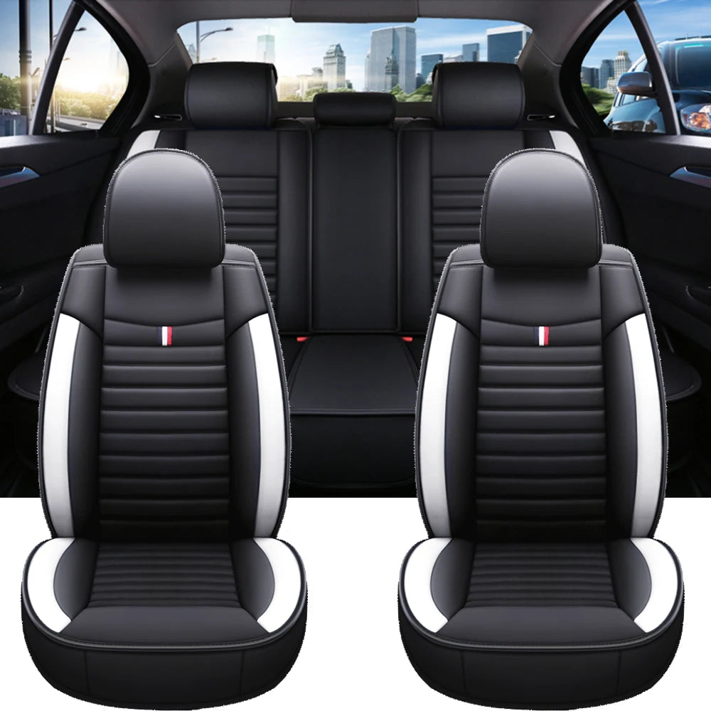 Housse de Siège Kia Soul Audi Q3 BMW X1 X3 Cuir PU Universel - vue de face - Becquet Voiture