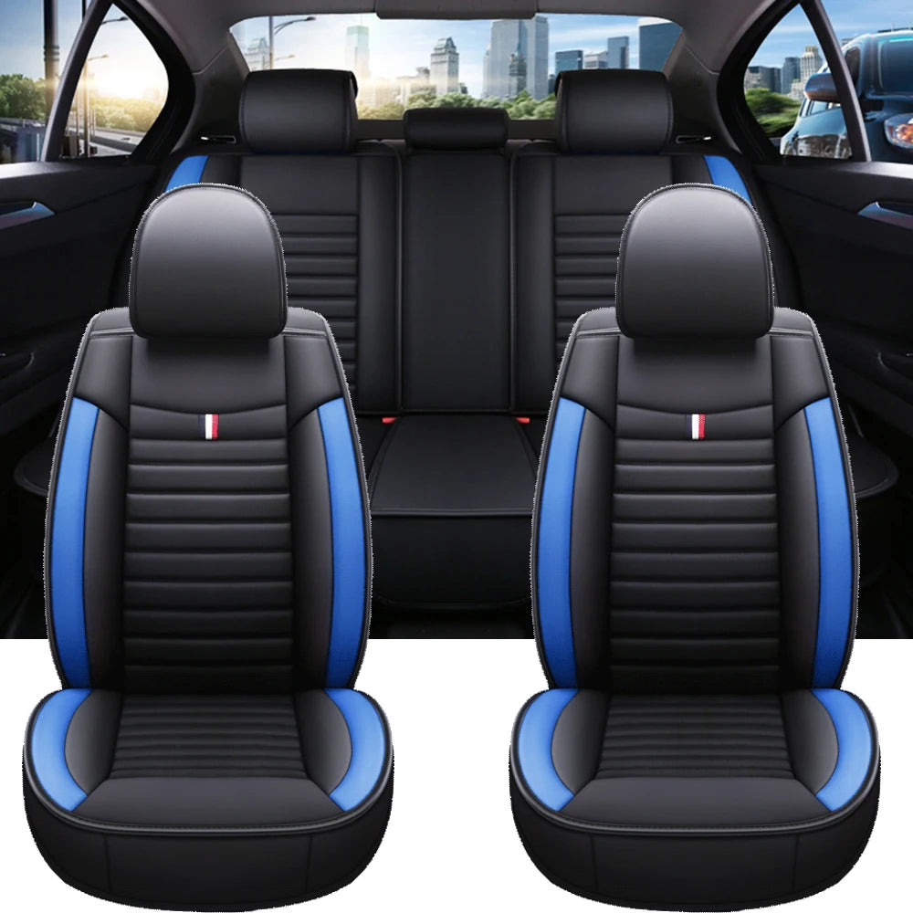Housse de Siège Peugeot 107 Kia Stonic Hyundai I20 Cuir PU - vue de face - Becquet Voiture