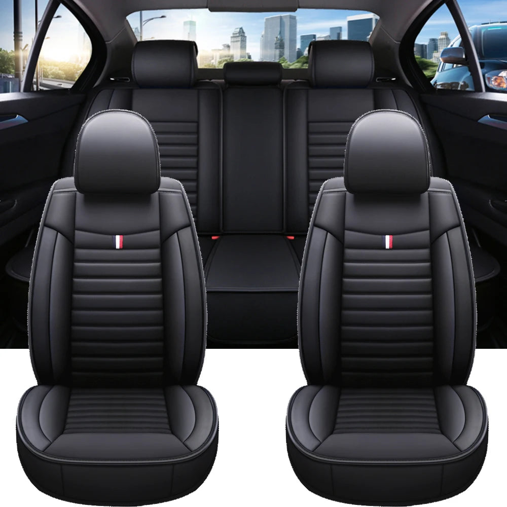 Housse de Siège Toyota Camry Hyundai I30 Kia Rio Cuir PU - vue de face - Becquet Voiture