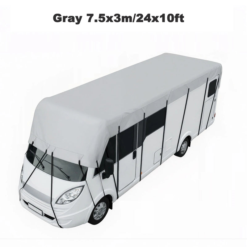 Dachabdeckung für Wohnmobil Oxford 210D UV-beständig - Montagedetail - Becquet Voiture
