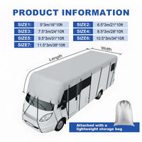 Dachabdeckung für Wohnmobil Oxford 210D UV-beständig - Studio-Packshot - Becquet Voiture
