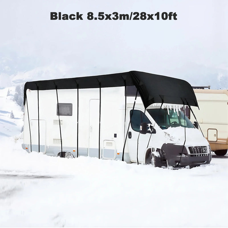 Dachabdeckung für Wohnmobil Oxford 210D UV-beständig - Vorderansicht 2 - Becquet Voiture