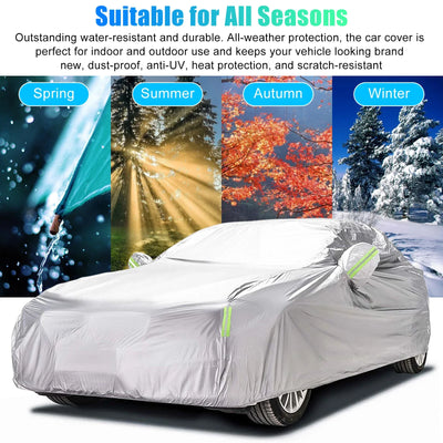 Housse de Voiture Imperméable Universelle 470x180x150 - vue de trois-quarts - Becquet Voiture