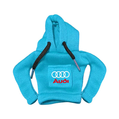 Housse Hoodie Pommeau Vitesse Audi S-line - détail du montage - Becquet Voiture