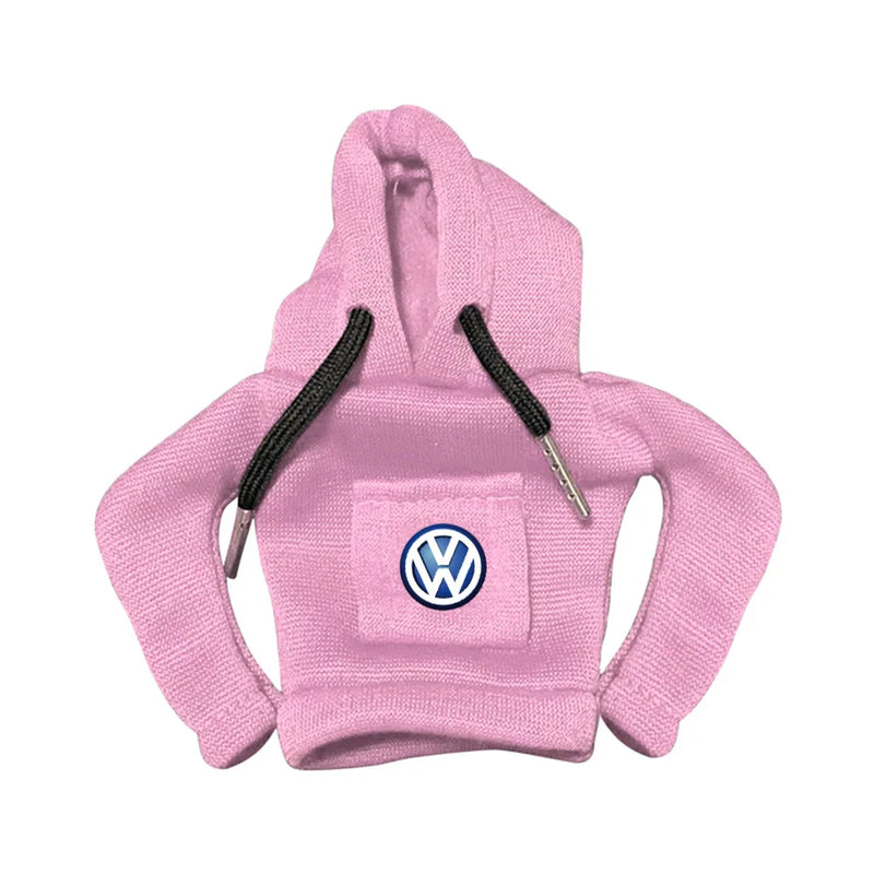 Housse Hoodie Pommeau Vitesse VW R-Line - détail du montage - Becquet Voiture