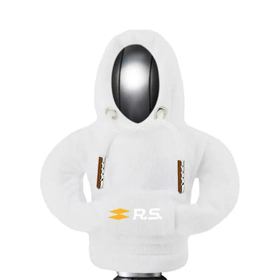 Housse Pommeau Vitesse Renault Logo Personnalisé - détail du montage - Becquet Voiture