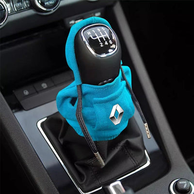 Housse Pommeau Vitesse Renault Logo Personnalisé - vue de profil - Becquet Voiture