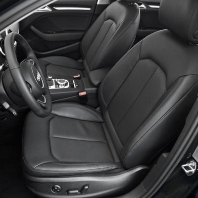 Housse Siege Sur Mesure Audi A3 8P Cuir - vue de face - Becquet Voiture