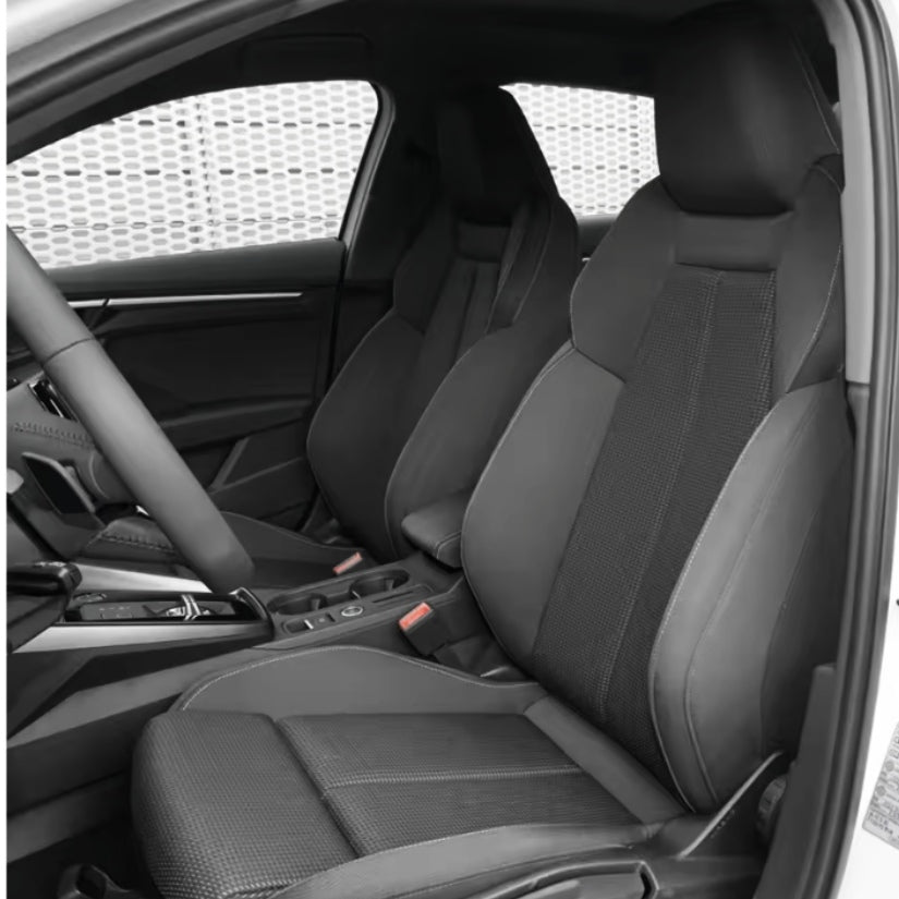 Housse Siege Sur Mesure Audi A3 8Y Cuir - vue de face - Becquet Voiture