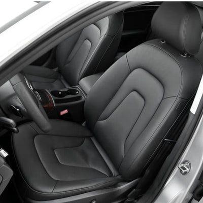 Housse Siege Sur Mesure Audi A4 B8 Cuir - vue de face - Becquet Voiture
