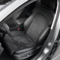 Maßgefertigter Ledersitzbezug Audi A4 B8 S-Line - Vorderansicht - Becquet Voiture