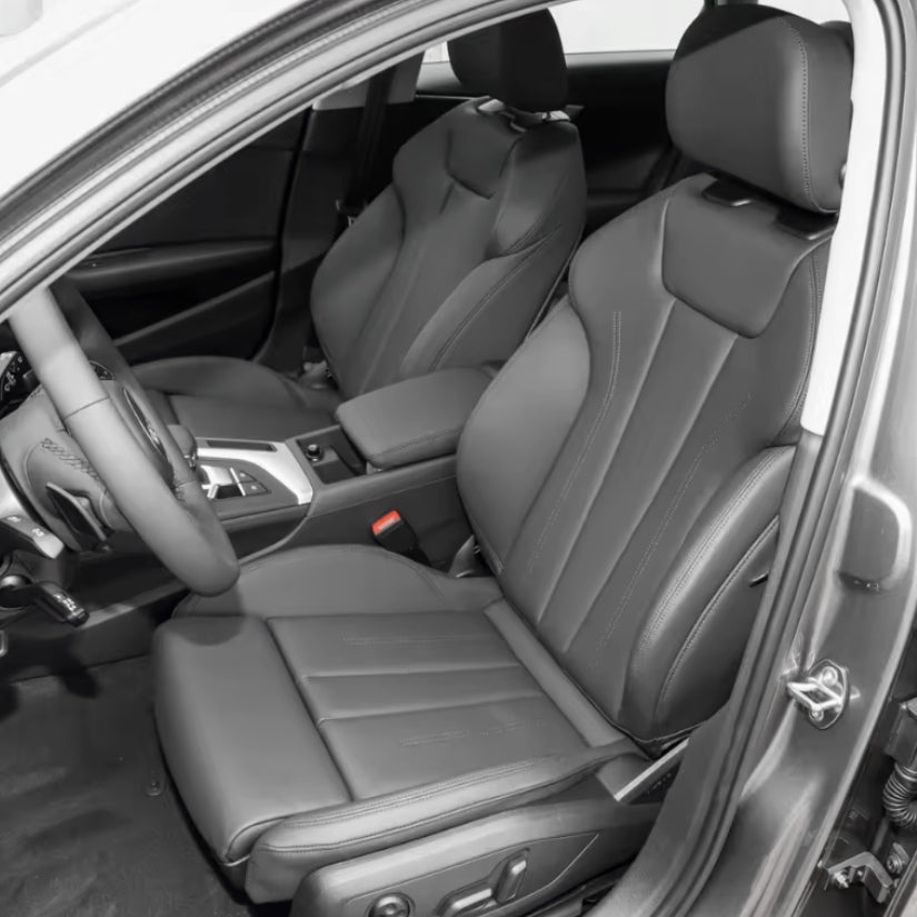 Housse Siege Sur Mesure Audi A4 B9 Cuir - vue de face - Becquet Voiture