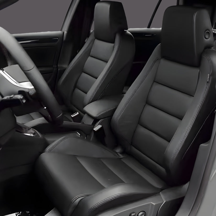 Housse Siege Sur Mesure VW Golf 6 GTI Cuir - vue de face - Becquet Voiture