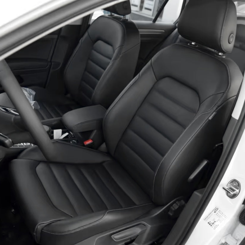 Housse Siege Sur Mesure VW Golf 7 Cuir - vue de face - Becquet Voiture