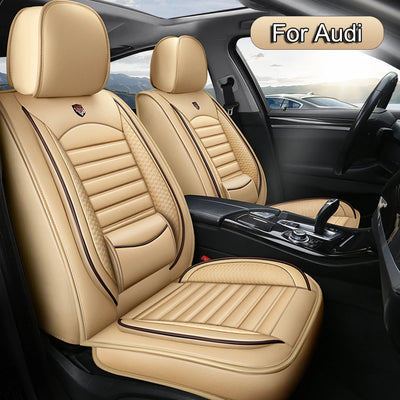 Housses de Siège Auto Cuir Compatibles Audi - installé sur véhicule - Becquet Voiture