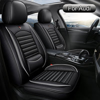 Compatible Leather Car Seat Covers for Audi - front view - Becquet Voiture