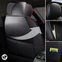 Compatible Leather Car Seat Covers for Audi - side view - Becquet Voiture